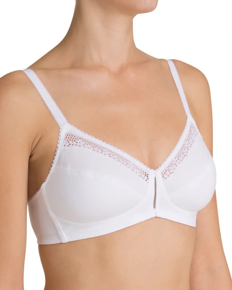 Biustonosz bezfiszbinowy Cotton Beauty N Triumph 10094814 - biały