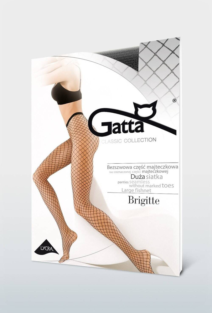 Rajstopy Brigitte Wz.05 Kabaretki - nero