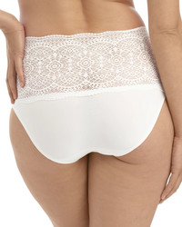 Lace Ease figi z wysokim stanem - ecru ONE SIZE