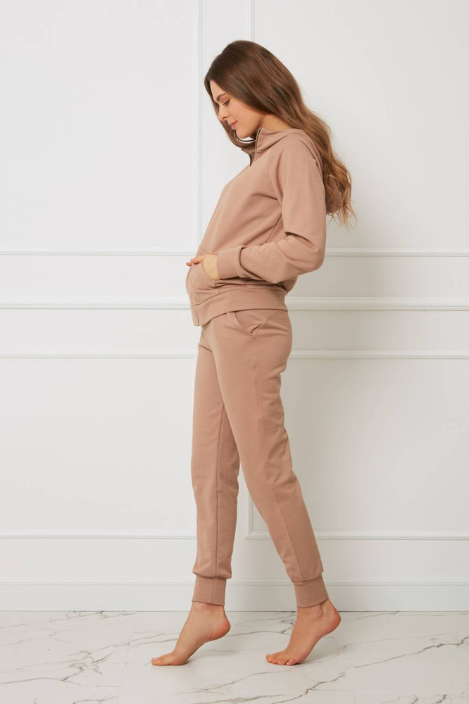 Spodnie - homewear plus size bawełniane OH!ZUZA N&D H11 - beżowe