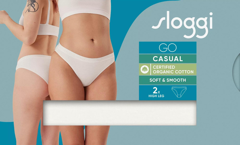 Sloggi majtki Go Casual High Leg 2P - 2 pary