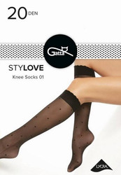 Podkolanówki Stylove Wz.01 - nero