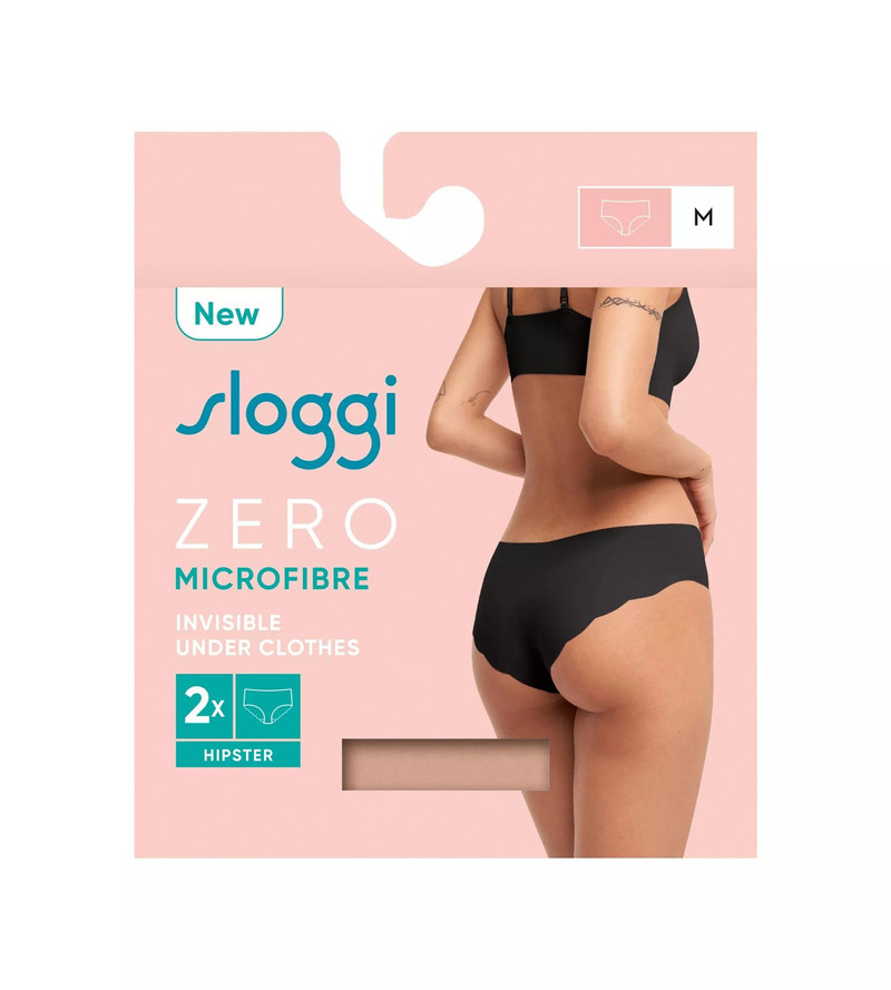 Sloggi majtki Zero Microfibre 2.0 Hipster 2P - 2 pary