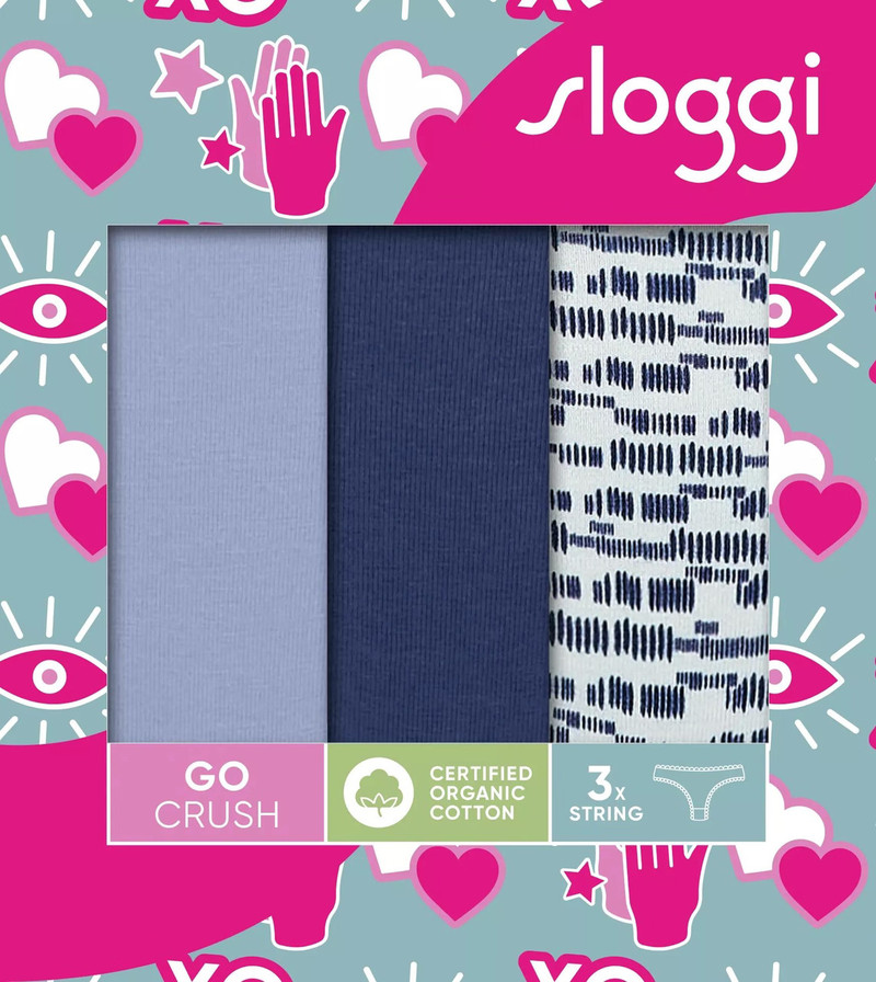 Sloggi majtki Go Crush String C3P - 3 pary