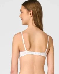 Key My First Bra TBC 024 bawełniany stanik dla nastolatek z odpinanymi ramiączkami - biały