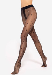 Rajstopy Pixi Wz.01 20 Den - nero-beige
