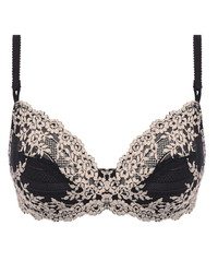 Wacoal Embrace Lace Underwire koronkowy biustonosz z fiszbinami - czarny