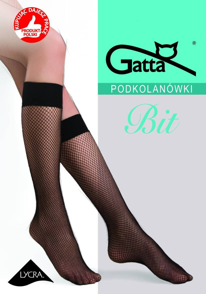 Podkolanówki Bit Siateczka W.01 - grafit