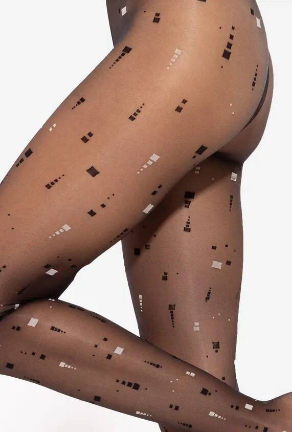 Rajstopy Pixi Wz.01 20 Den - nero-beige
