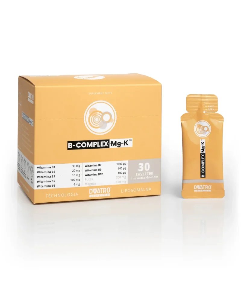 B-Complex-Mg-K liposomalny kompleks witamin B z magnezem i potasem 30 saszetek