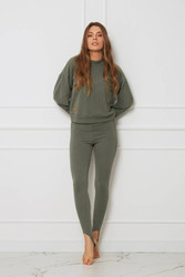 Bluza damska - bawełniana OH!ZUZA N&D H05 - zielona