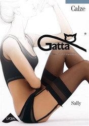 Pończochy Sally Lycra Do Paska - bronzo