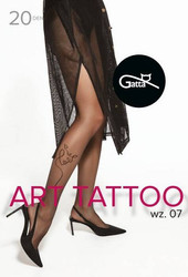 Rajstopy Art Tattoo 20 Den W.07 - nero