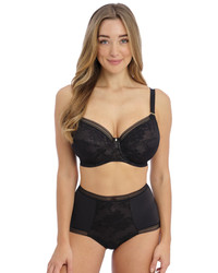 Fusion Lace biustonosz koronkowy full cup - czarny